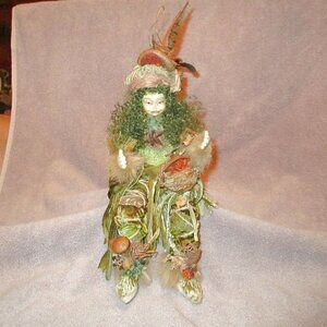 Wayne Kleski Woodland Elf Toadstool Folk Art Fairy Katherine's Collection 12"